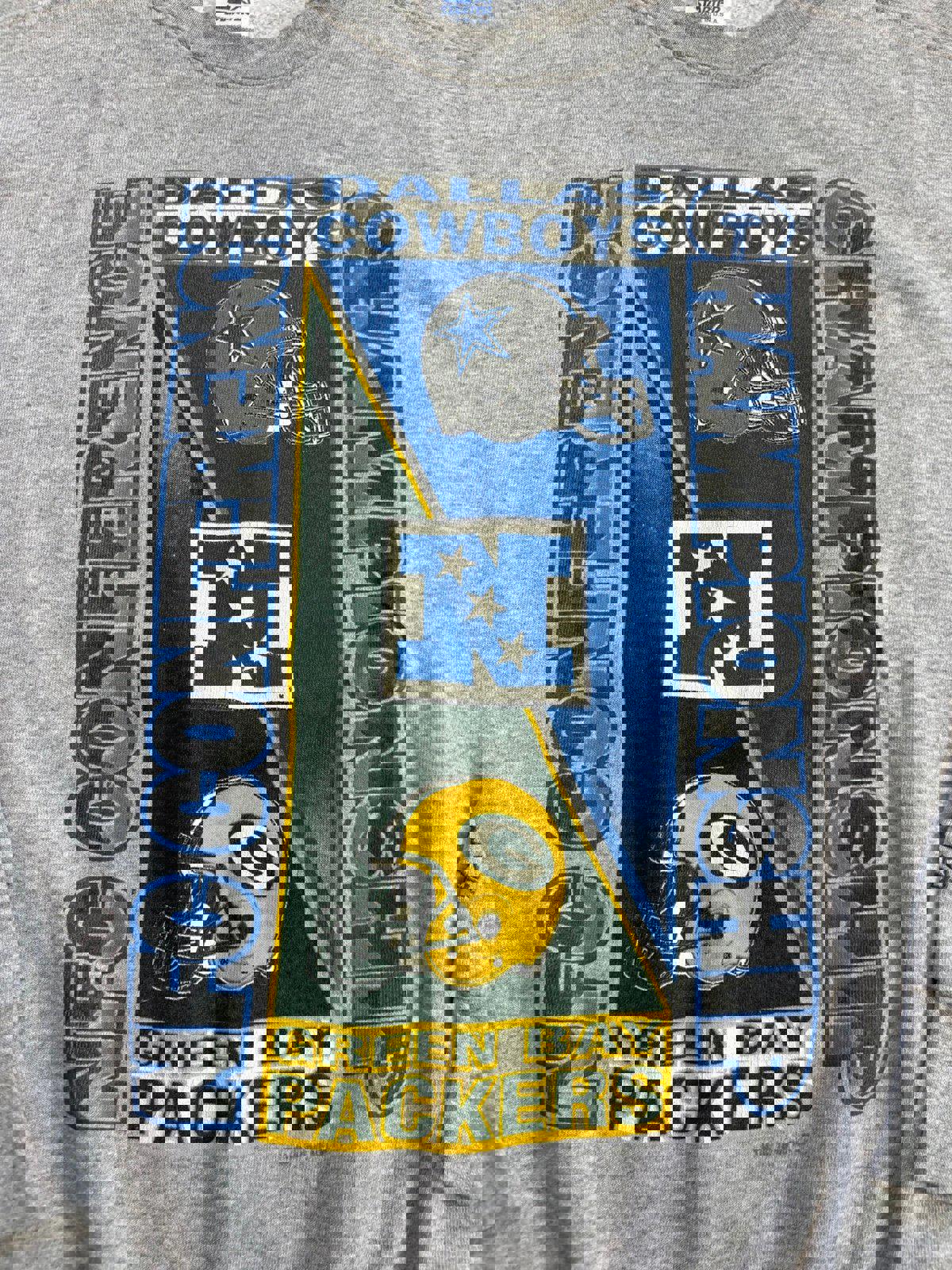 Vintage 90s Green Bay Packer Dallas Cowboys NFC Championship Crewneck Sweater