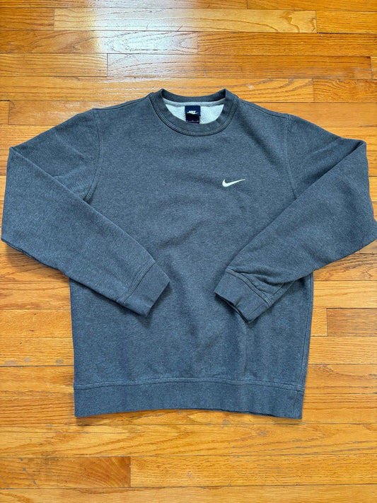 Nike Swoosh Grey Crewneck Sweater