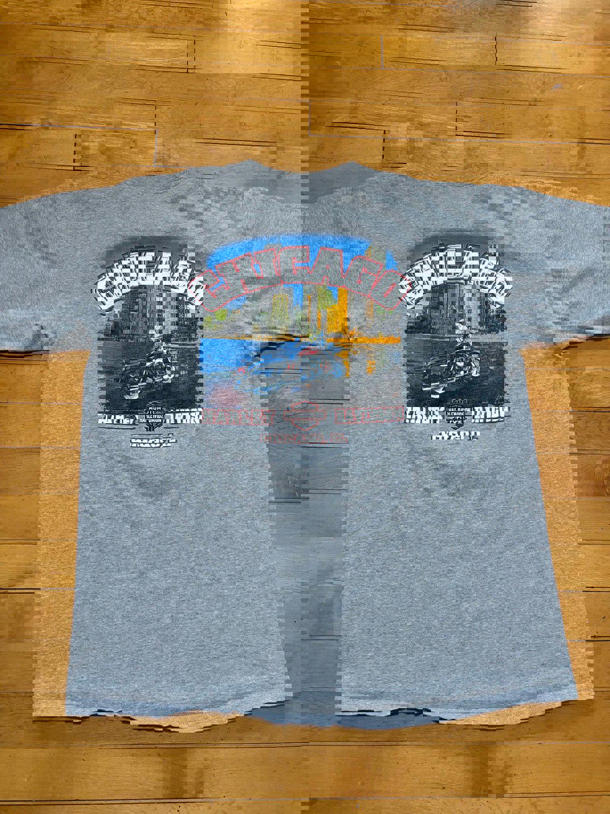 Vintage Harley Davidson Motorcycle Eagle Flames T-Shirt