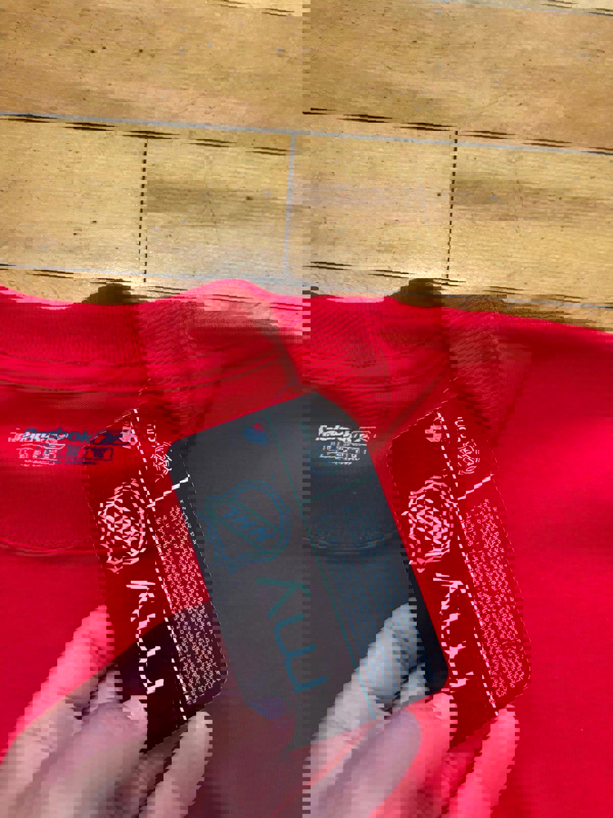 Vintage NWT NHL Detroit Red Wings Reebok T-Shirt