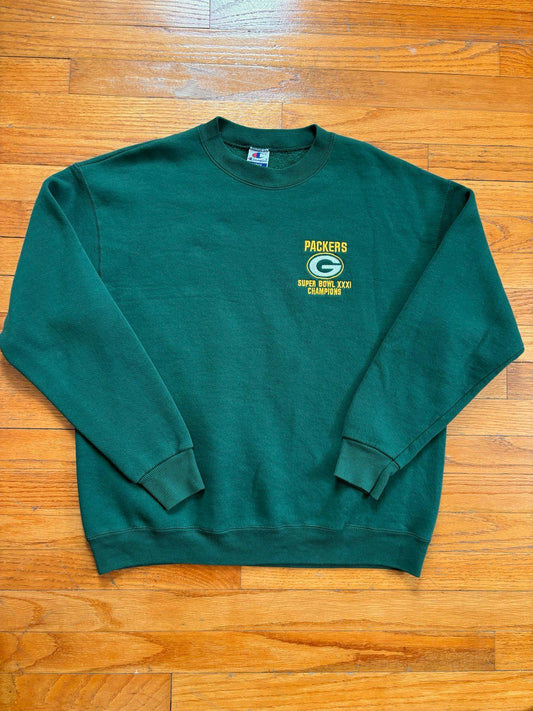 Vintage 90s NFL Green Bay Packer Super Bowl XXXI Champions Crewneck Sweater