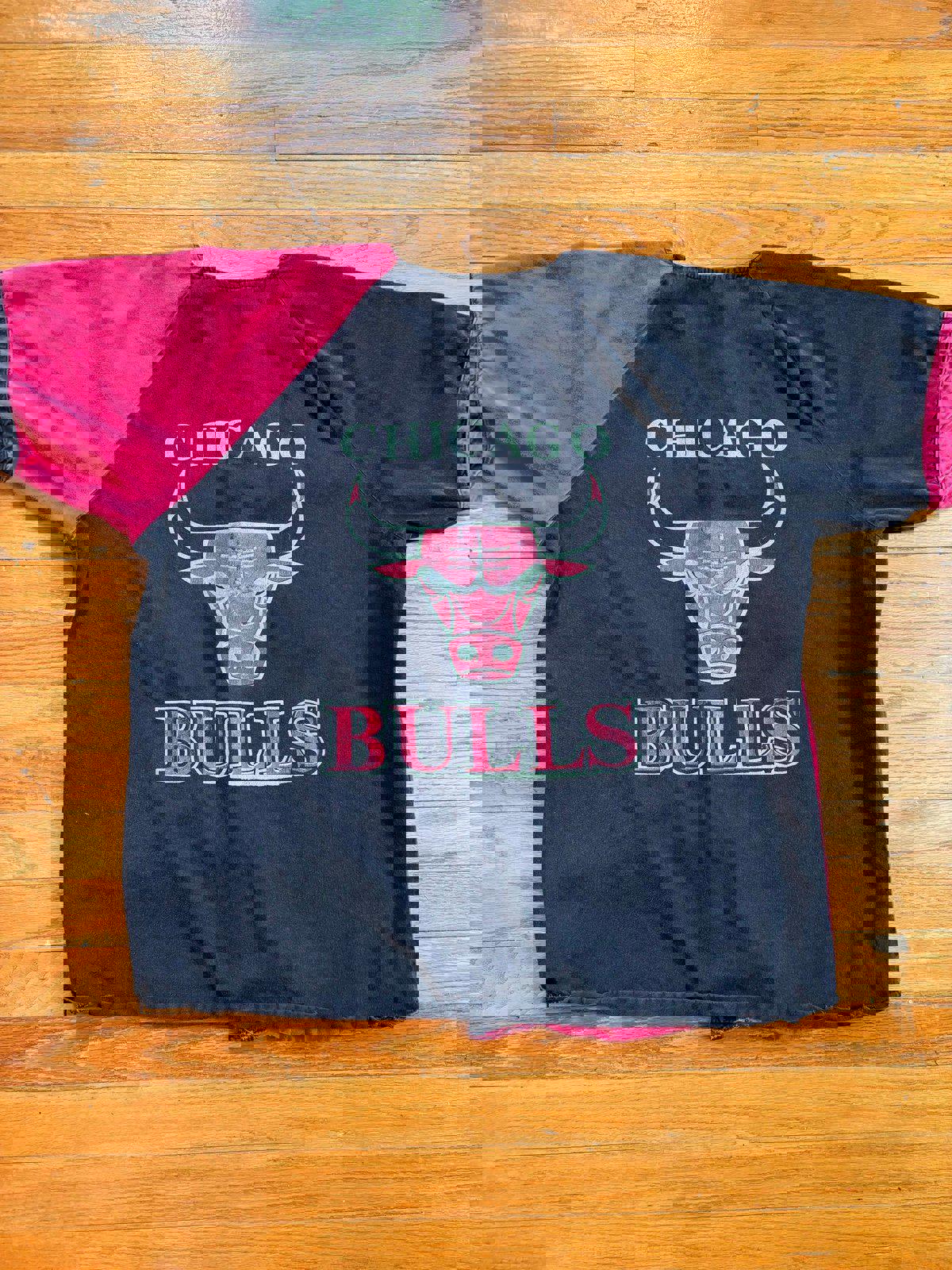 Vintage 90s Chicago Bulls Baseball Jersey Shirt