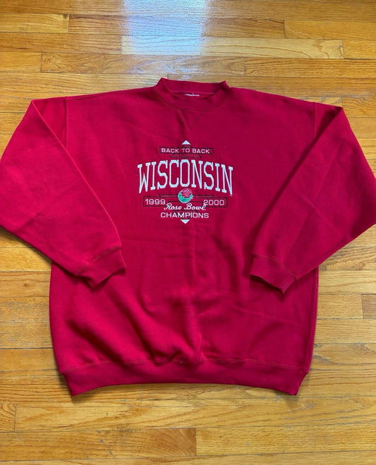 Vintage University of Wisconsin Badgers Rose Bowl Crewneck Sweater