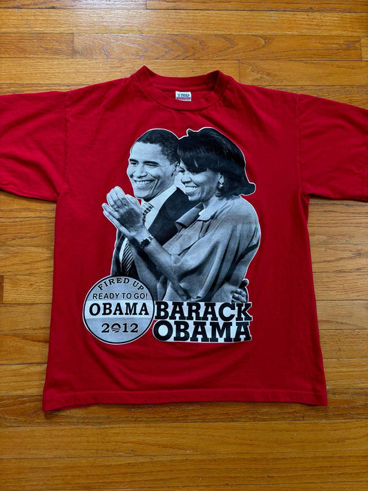 Vintage 2012 Barack Obama United States USA T-Shirt