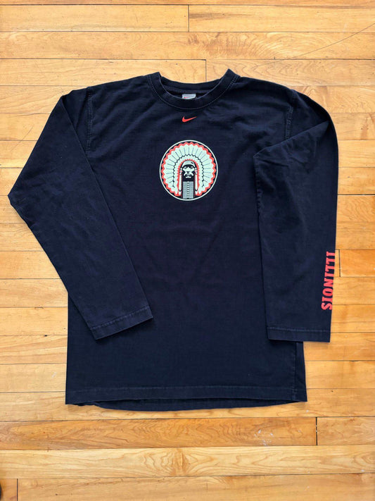 Vintage Nike Illinois Fighting Illini Long Sleeve T-Shirt