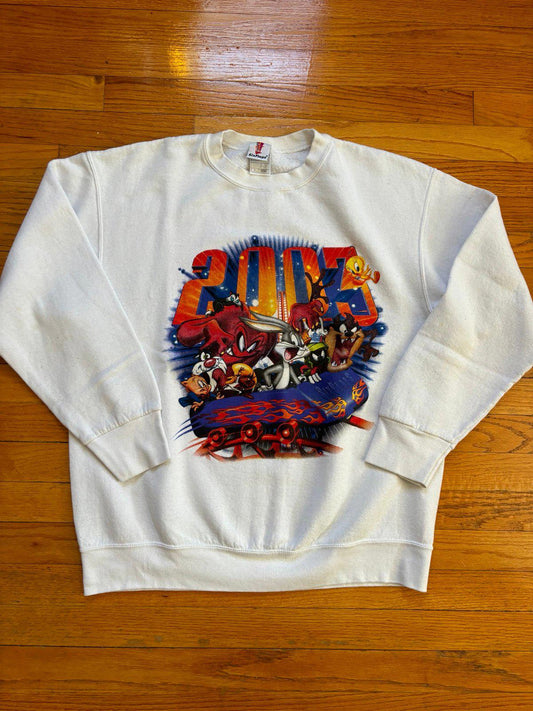 Vintage 2003 Six Flags Great America Looney Tunes Crewneck