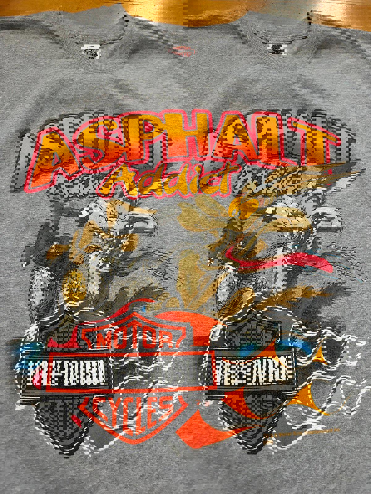 Vintage Harley Davidson Motorcycle Looney Tunes T-Shirt