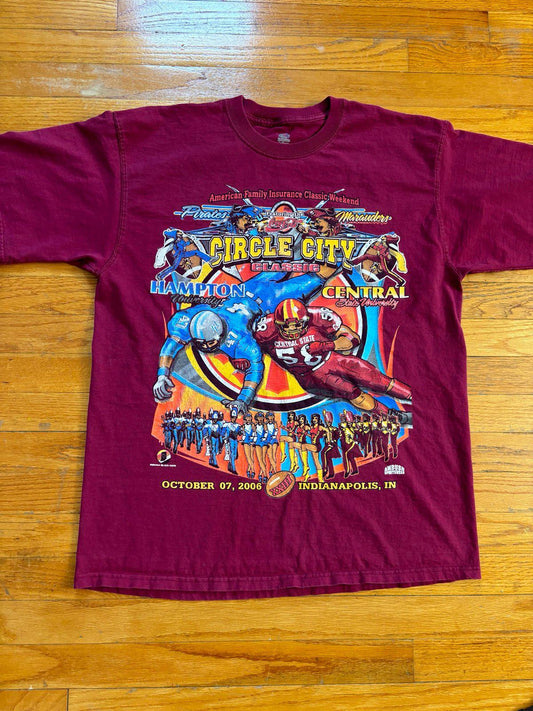 Vintage Hampton vs Central State University Football HBCU T-Shirt