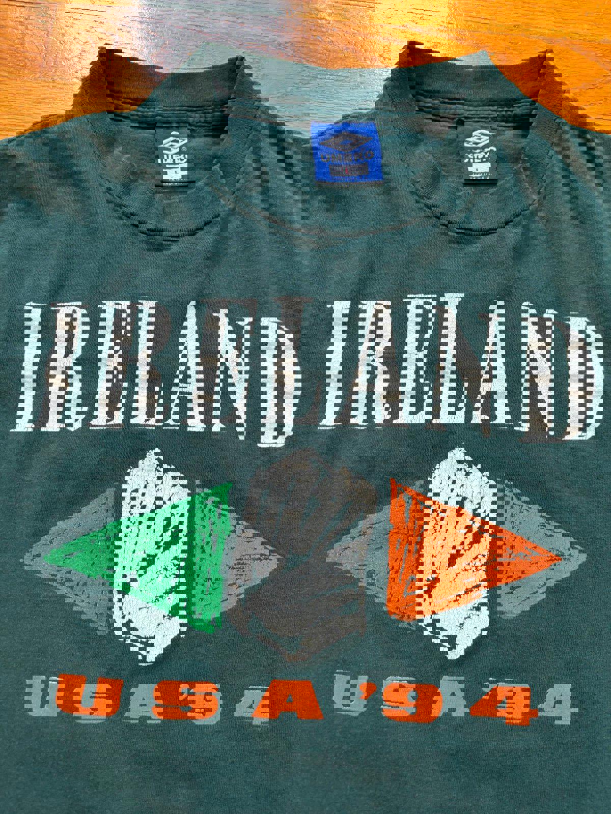 Vintage 90s Umbro Ireland USA World Cup T-Shirt