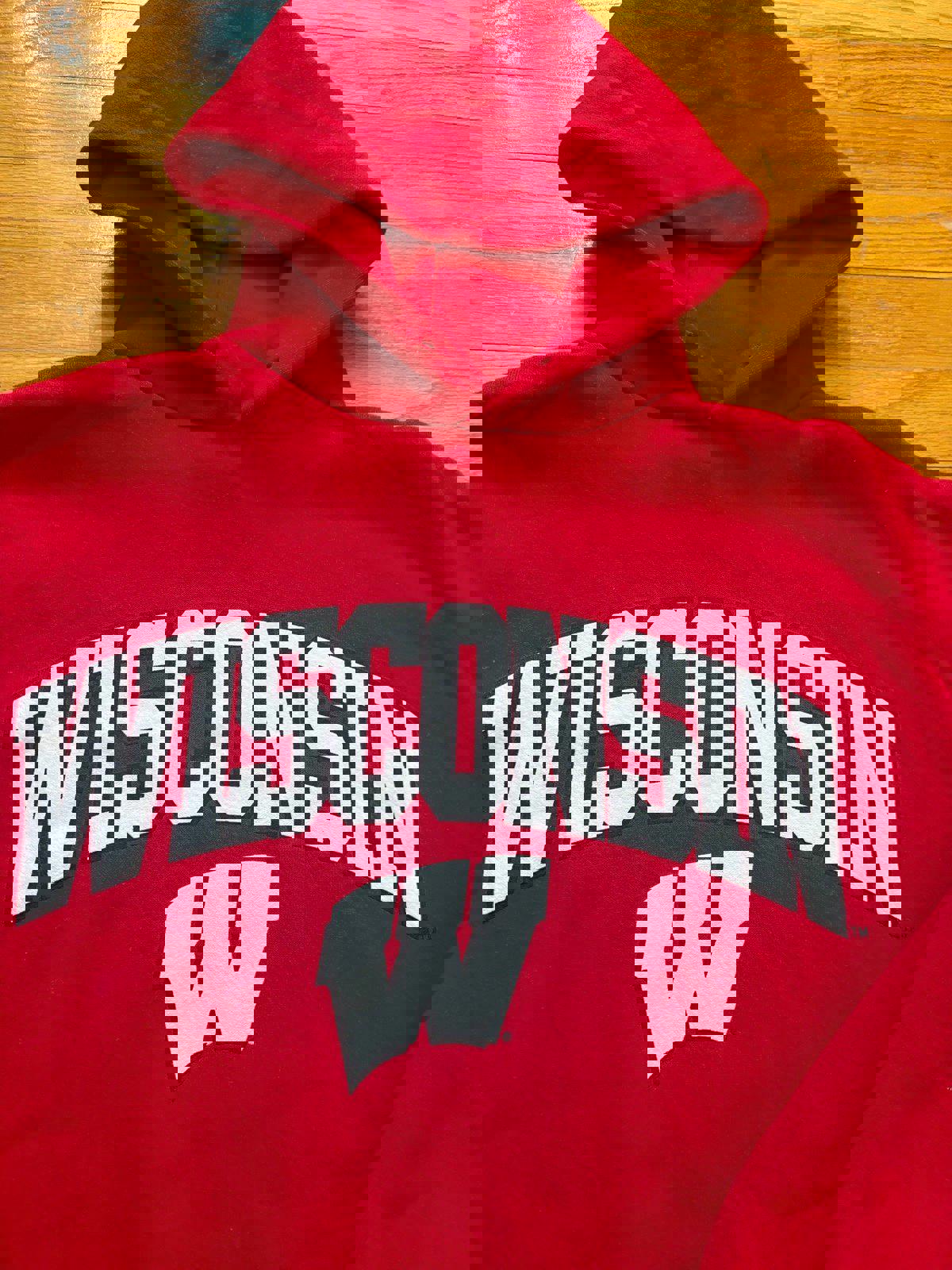Vintage University of Wisconsin Badgers College NCAA Hoodie Sweater