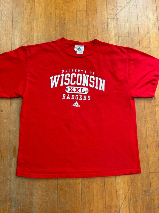 Vintage Adidas University of Wisconsin Badgers T-Shirt